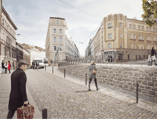 Vizualizace Seifertova ulice revitalizace